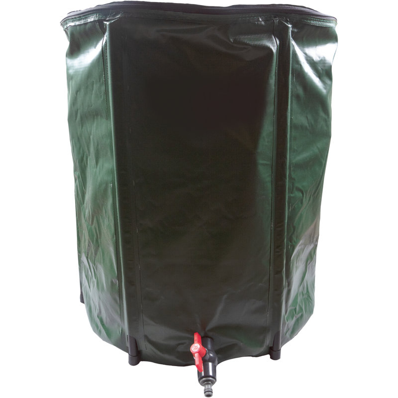 Dakota Fields 189.27L Weather Resistant PVC Rain Barrel