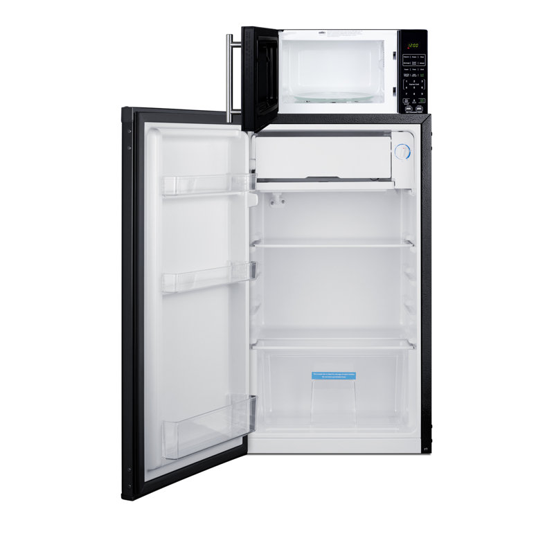 Microwave/Refrigerator-Freezer Combination with Allocator, Left Hand Swing