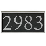 Serif 1-Line Wall Address Plaque