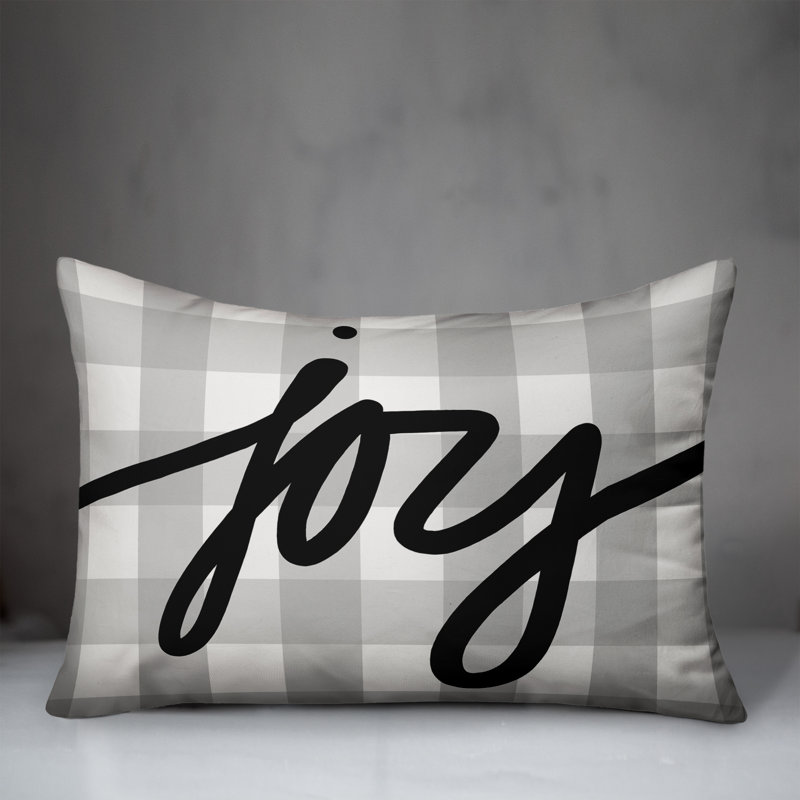 Plaid Reversible Throw Pillow