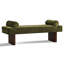 Banc rembourré en chenille l 60 po-1018967222
