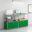 Armoire de rangement modulaire en métal avec tablettes réglables-123176085