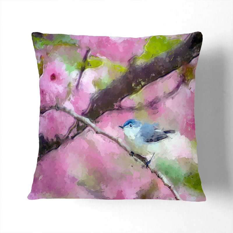 Floral Square Throw Cushion, 55 x 55 cm