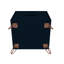 Table de chevet 20 po Rockefeller en bleu minuit (2 tiroirs)-1858421427