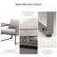 Junita Powder Coated Steel Outdoor Bench