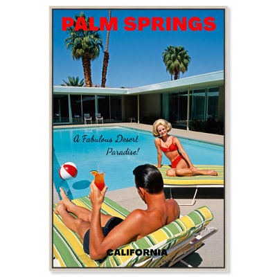 Palm Springs Canvas Print Coastal Photography by Art Remedy