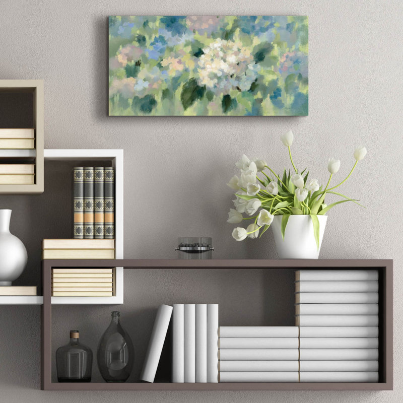 «Hydrangea Mosaic» par Silvia Vassileva, H 12 po x l 24 po