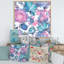 Fleurs romantiques élégantes en rose et bleu - Impression sur toile-67466386-67466391