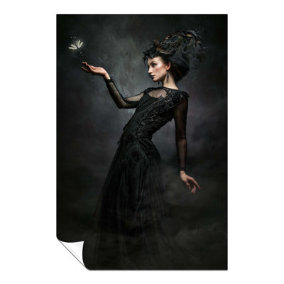 Gothic Dragonfly Princess - No Frame Print
