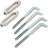 Rails de lit courts 6 po x 9 po