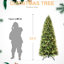 Arbre de Noël de 6 pi, 1032 texturés - pointes riches, 300 branches blanches réparties uniformément, branches articulées, arbre en métal avec branches pour un arrangement facile,