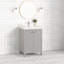 Conaway 24 po Meuble-lavabo autoportant à simple cuve gris impérial avec comptoir en acrylique