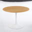 Table de salle à manger 42,1 po de style Mid-Century pour 4 à 6 personnes avec plateau rond en MDF, table de salle à manger à piédestal et table basse de loisirs-1119209383-1201321169-1278677375