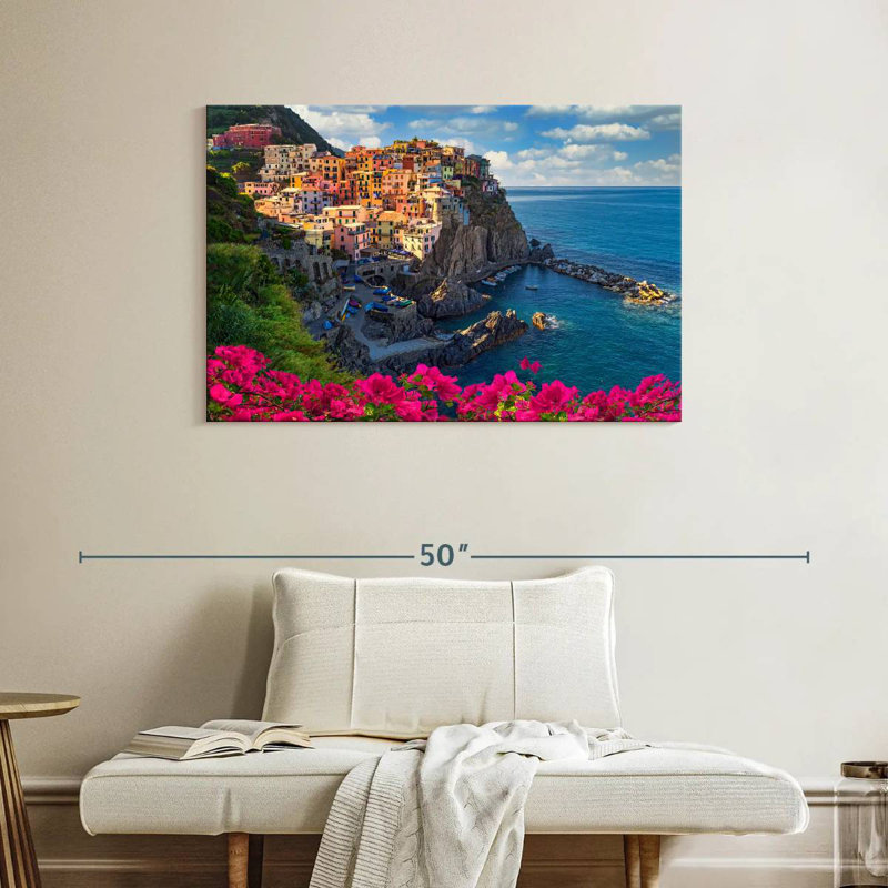 Gillard Bougainvillea à Manarola, H 26 po x l 39 po
