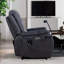 Fauteuil de massage chauffant en cuir véritable-98194843