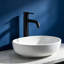 Robinet de lavabo de salle de bain à un trou à poignée simple noir mat Topcraft-88686179
