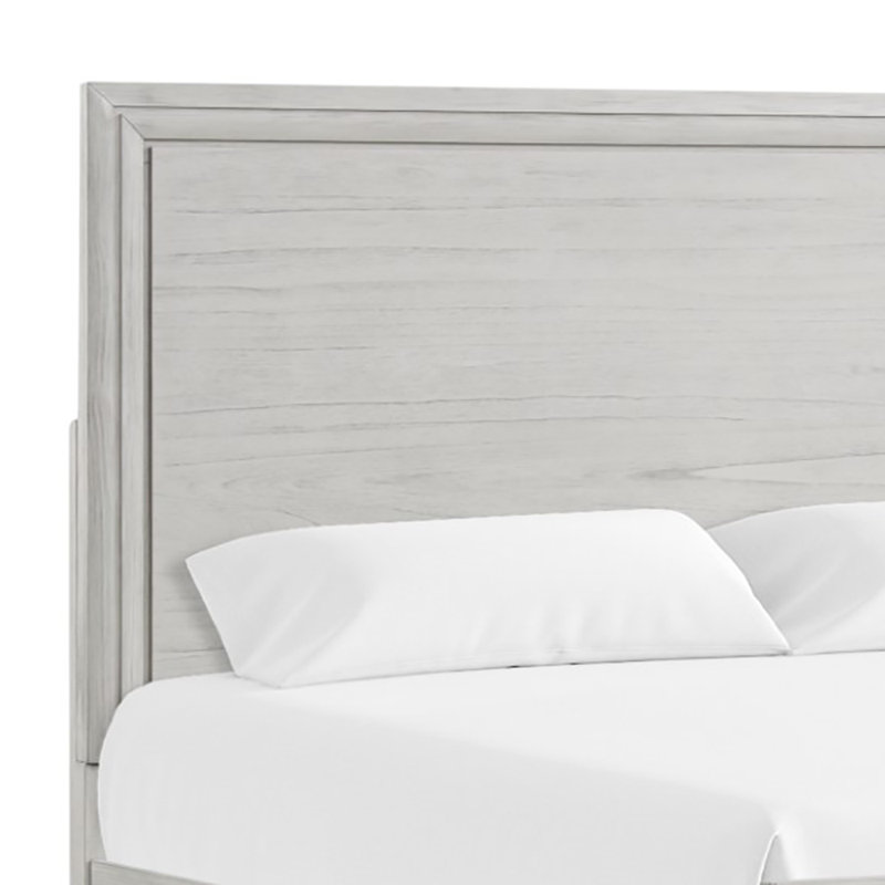 Grand lit, blanc rustique, Grand
