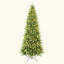 Arbre de Noël mince avec 400 lumières DEL blanc chaud - 1180 pointes en PE + PVC, conception à charnières peu encombrante, installation facile, support en métal robuste - arbre à crayons réaliste pour les petits espaces-1333896433-1333896437