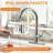 Stainless Steel Single-Handle Pull Down Kitchen Faucet with 3 Modes Sprayer-72602090