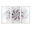 «Geometric Fractal Flower», ensemble d'art mural moderne sur toile encadrée-1368287052-1368287054