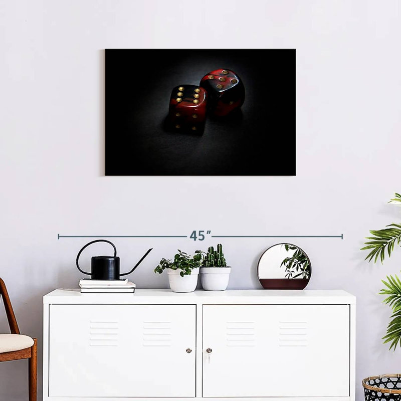 Senne Red Dice, 20" H x 30" W
