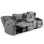 Andreaz 3 Seater Linen Reclining Sofa-892963342