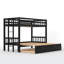 Emirarslan Twin Over Full Standard Bunk Bed with Trundle by Harriet Bee