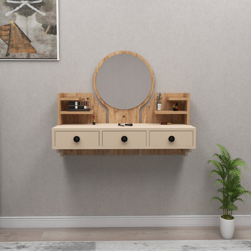 Table de maquillage, Beige