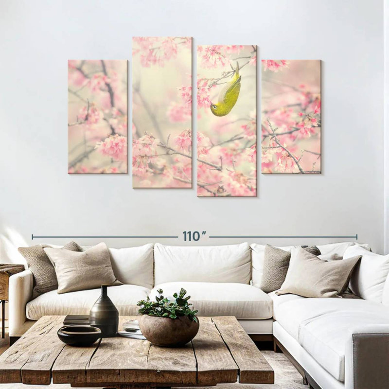 Cherry-Blossom Colour I, H 54 po x l 84 po