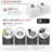 Stylish 33 Inches Composite Granite Double Bowl Workstation Kitchen Sink, Dual-Mount, 9.5" Deep, S-833WH-62240462