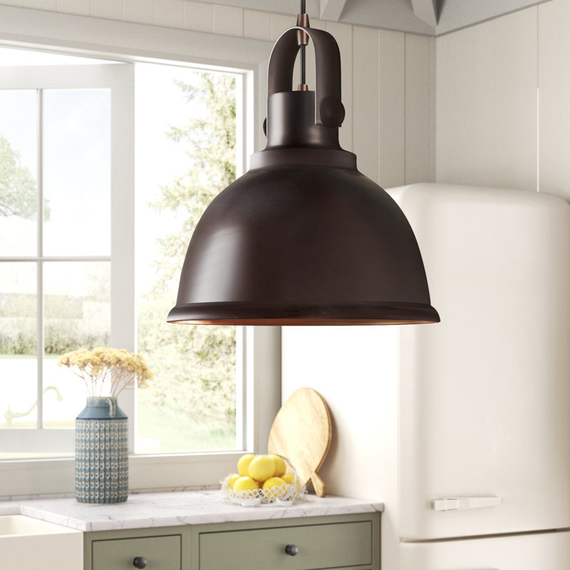 Alalah 1 - Light Single Pendant, Antique Bronze, White