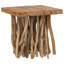 Table basse à piédestal en bois massif Blakeleigh