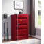 Commode rouge moderne
