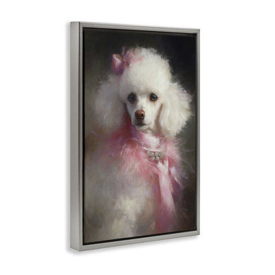 Just A Girl Who Loves Pink Floating Frame, design by Tina LeCour