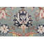 Tapis floral vert 9 x 13
