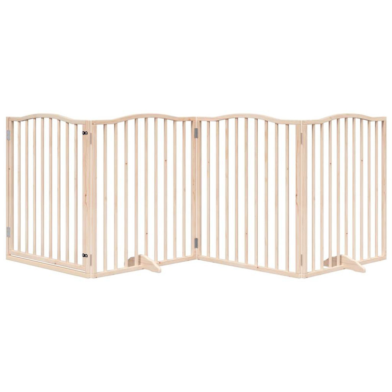 Reshunda Solid Wood Dog House Door, Beige, 90cm H x 320cm W x 2cm D