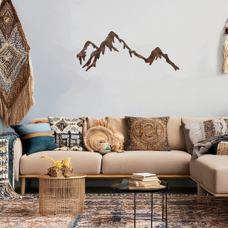 Mountains Metal Minimalist Wall Decor