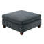 - Ensemble de chaise et tissu en chenille gris 5 pièces