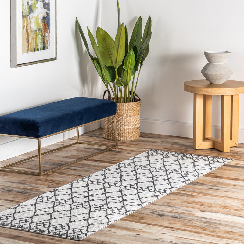 Tapis tribal Trellis SpinClean, Tapis de couloir 2 pi 8 po x 8 pi