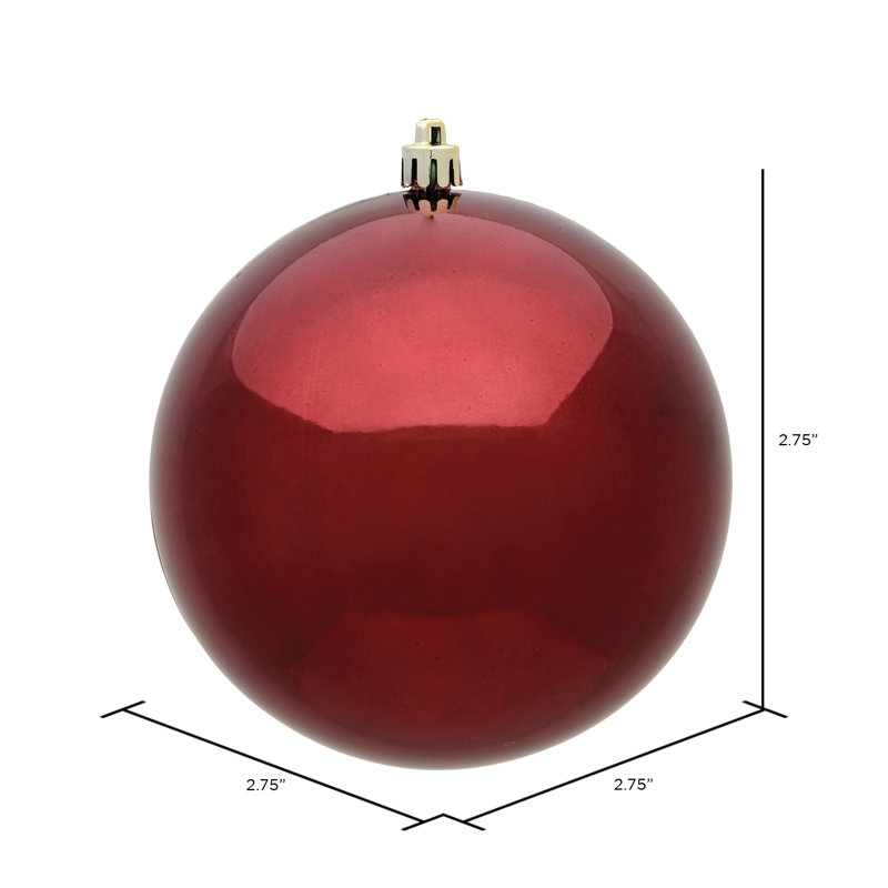 Babiole incassable, H 2,75 po x l 2,75 po x P 2,75 po, Bourgogne brillant
