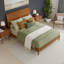 Lit plateforme en bois massif avec pied de lit assorti Ambrey-864761708-864761711