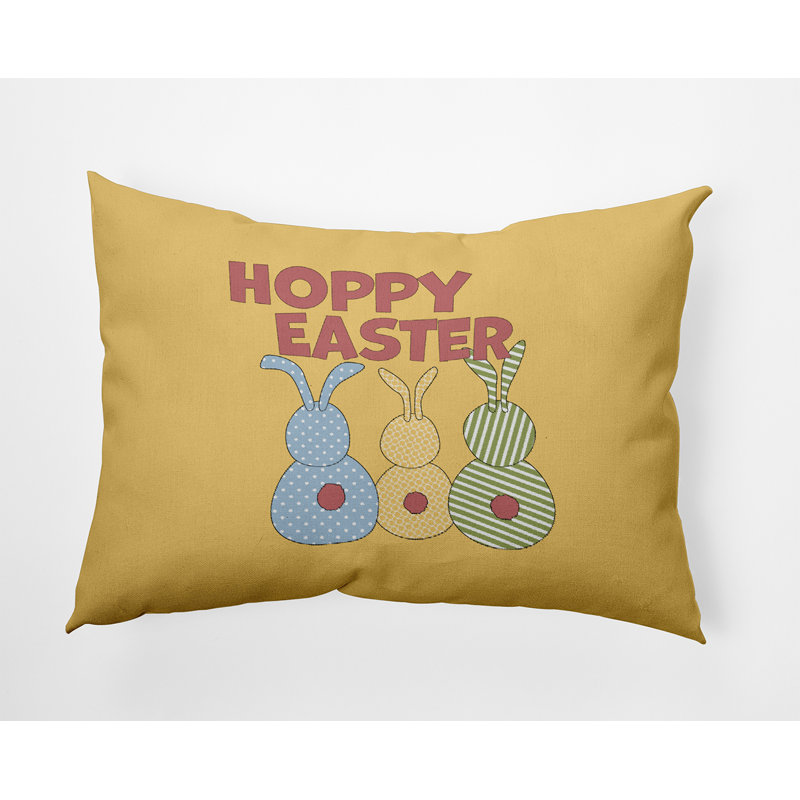 Reversible Throw Pillow, Yellow