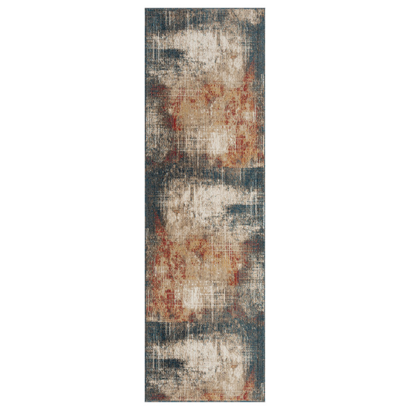 Desert Abstract Area Rug, Runner 2'6" x 8'