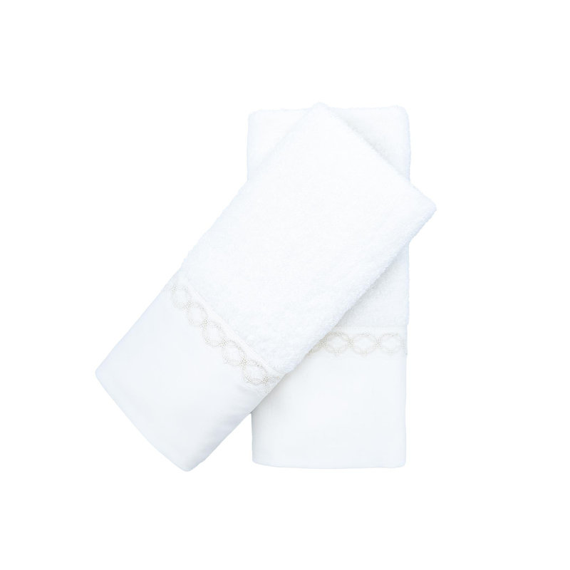 Serviette en coton dentelle