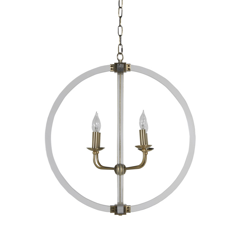 Grayson 4 - Light Candle Style Globe Chandelier