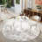 Tulip Dining Set, Marble Pattern Table With 2/4 Modern Boucle Chairs For Dining Room, Kitchen-1039993604-1039993606-1039993601
