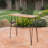 Kaxton Rectangular Metal Outdoor Bar Table , 47.25'' in. W 18.25'' in. D