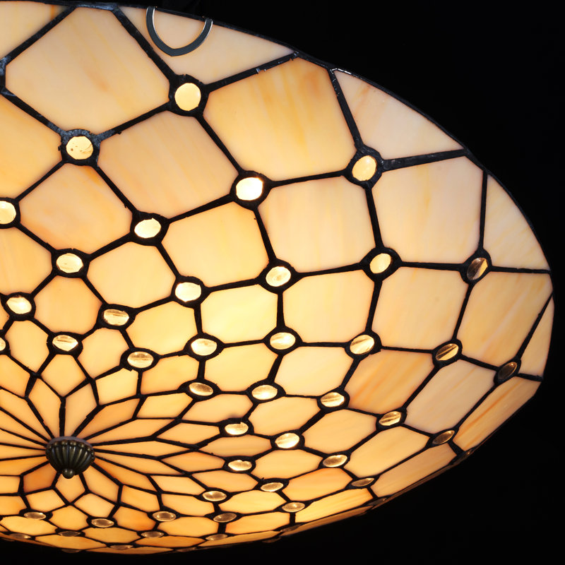 Plafonnier encastré vintage 19,7 po à 4 lumières