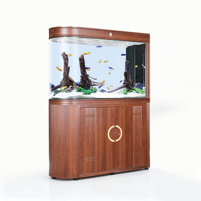 Bullet-Shaped Hot-Bent Clear Glass Aquarium Tank