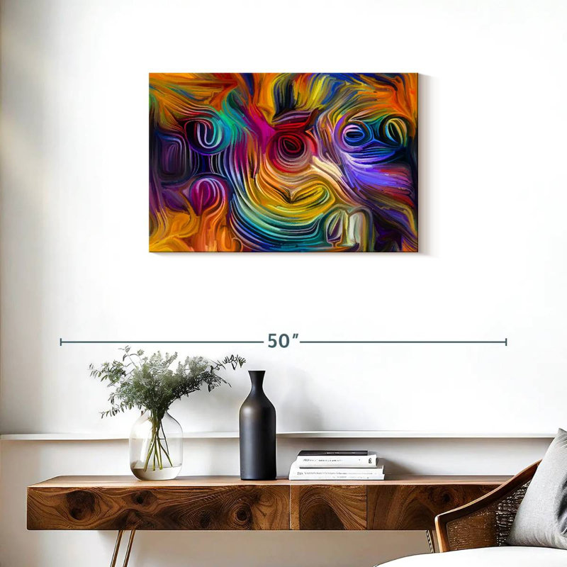 Avery Abstract Tropical Flowers, 20" H x 30" W